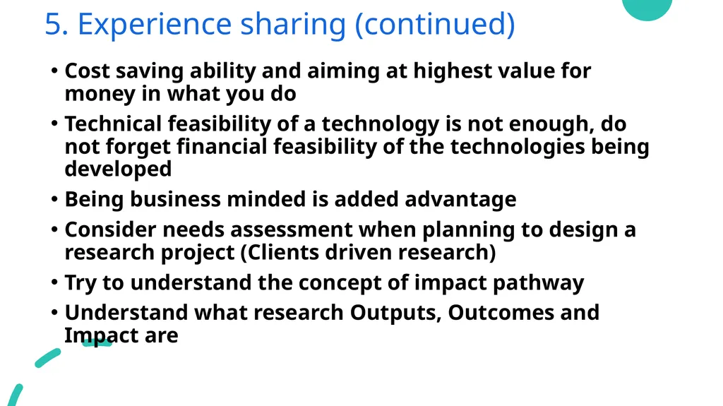 Nurturing young scientists into the research - slide 11 of 13