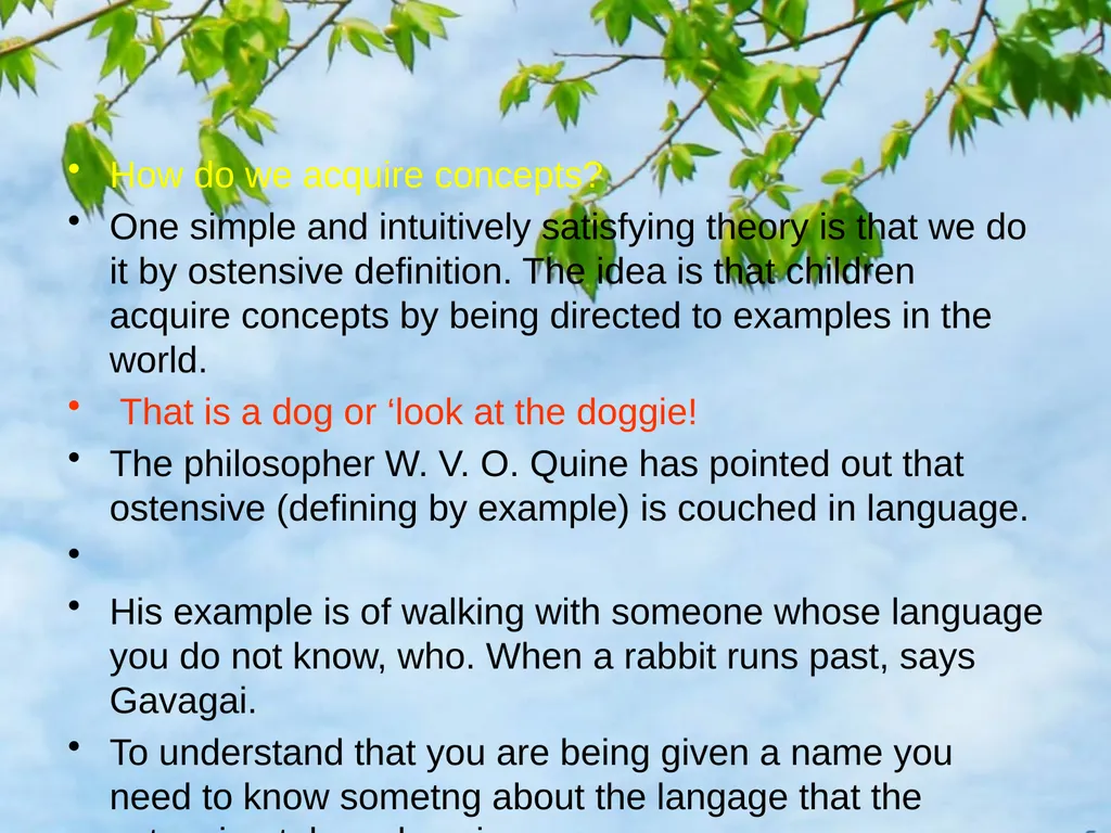 Meaning, Thought, and Reality Introduction How is - slide 34 of 37