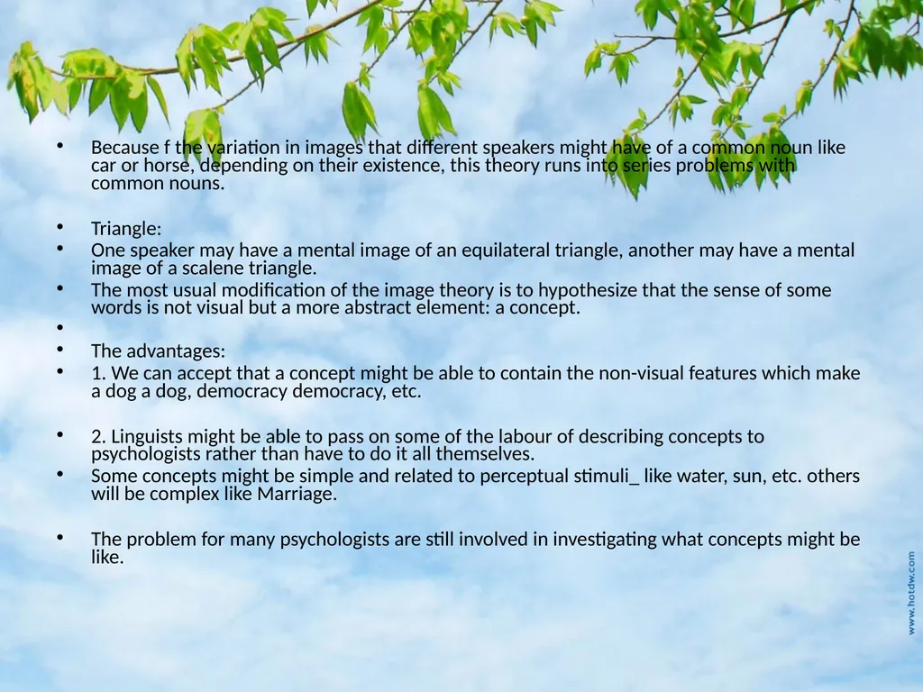 Meaning, Thought, and Reality Introduction How is - slide 21 of 37