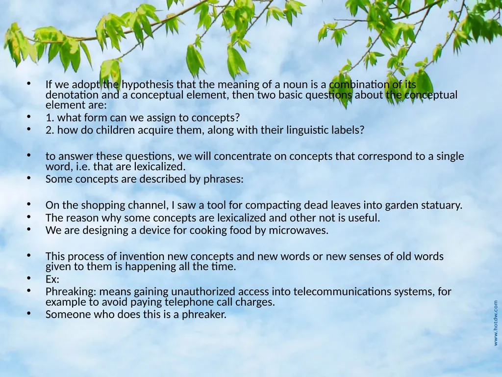 Meaning, Thought, and Reality Introduction How is - slide 23 of 37
