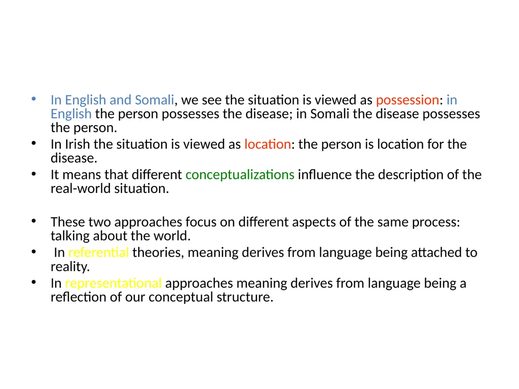 Meaning, Thought, and Reality Introduction How is - slide 11 of 37