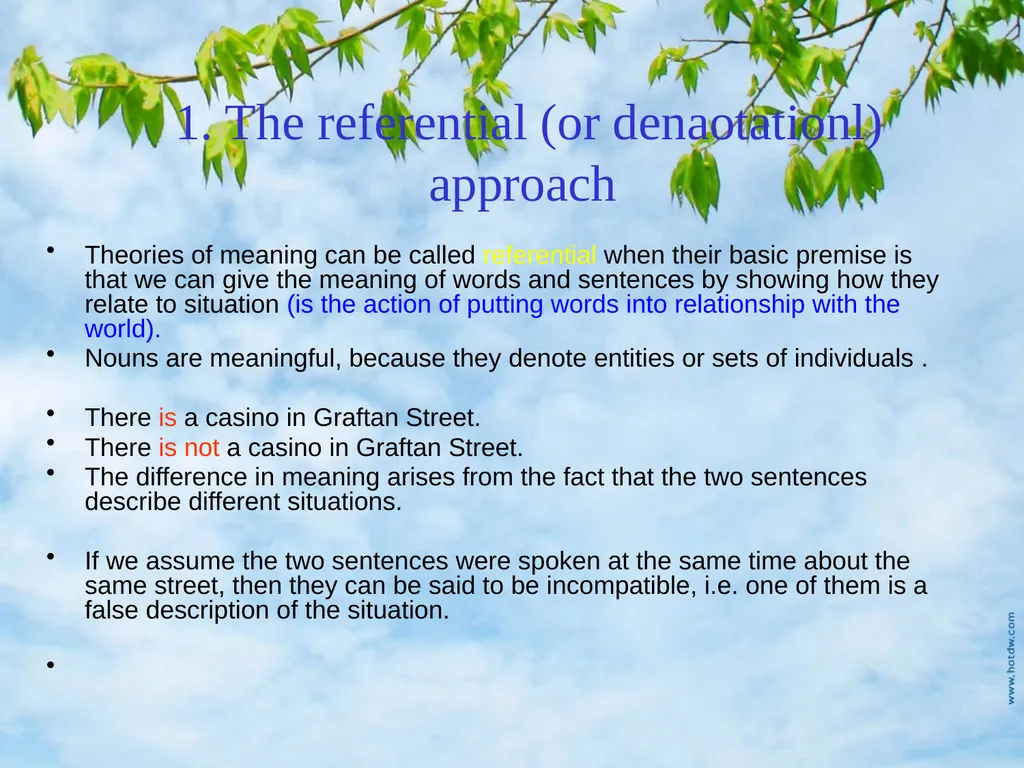 Meaning, Thought, and Reality Introduction How is - slide 7 of 37