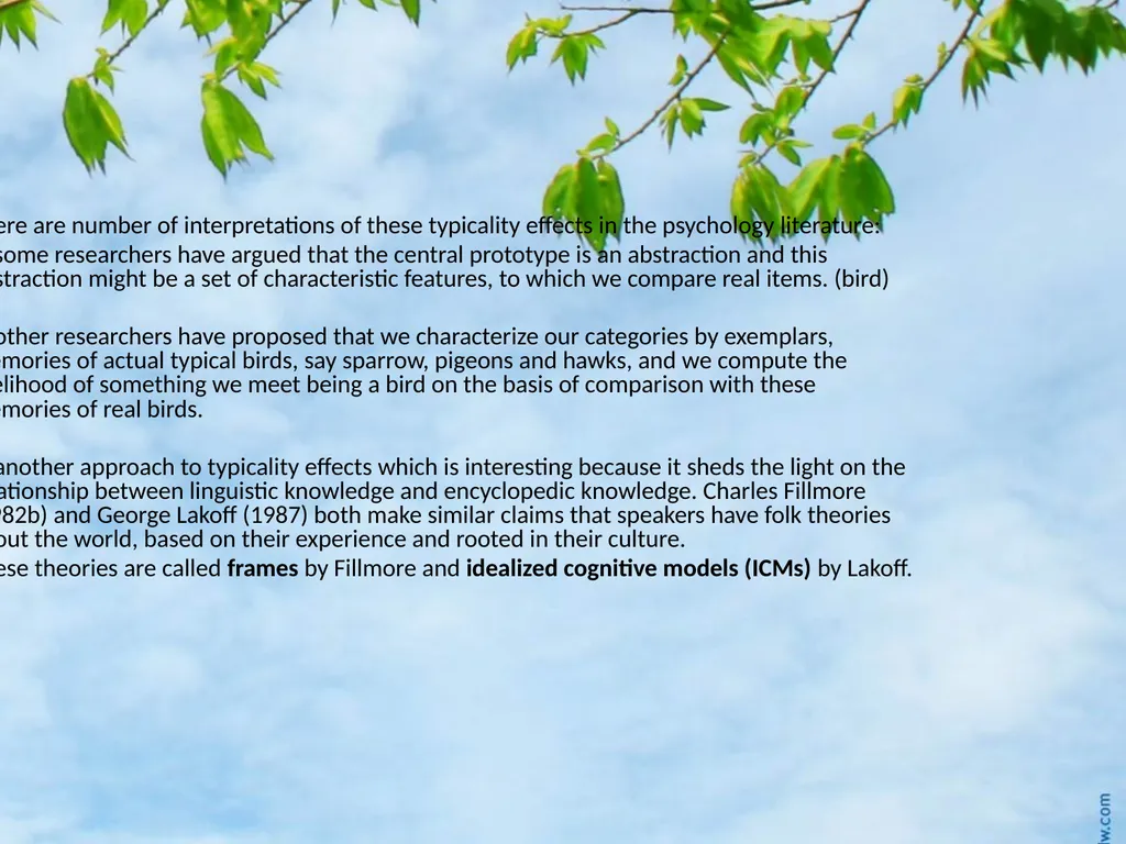 Meaning, Thought, and Reality Introduction How is - slide 29 of 37