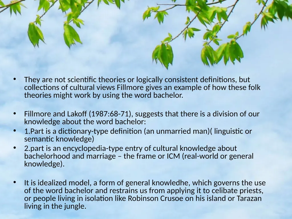 Meaning, Thought, and Reality Introduction How is - slide 30 of 37