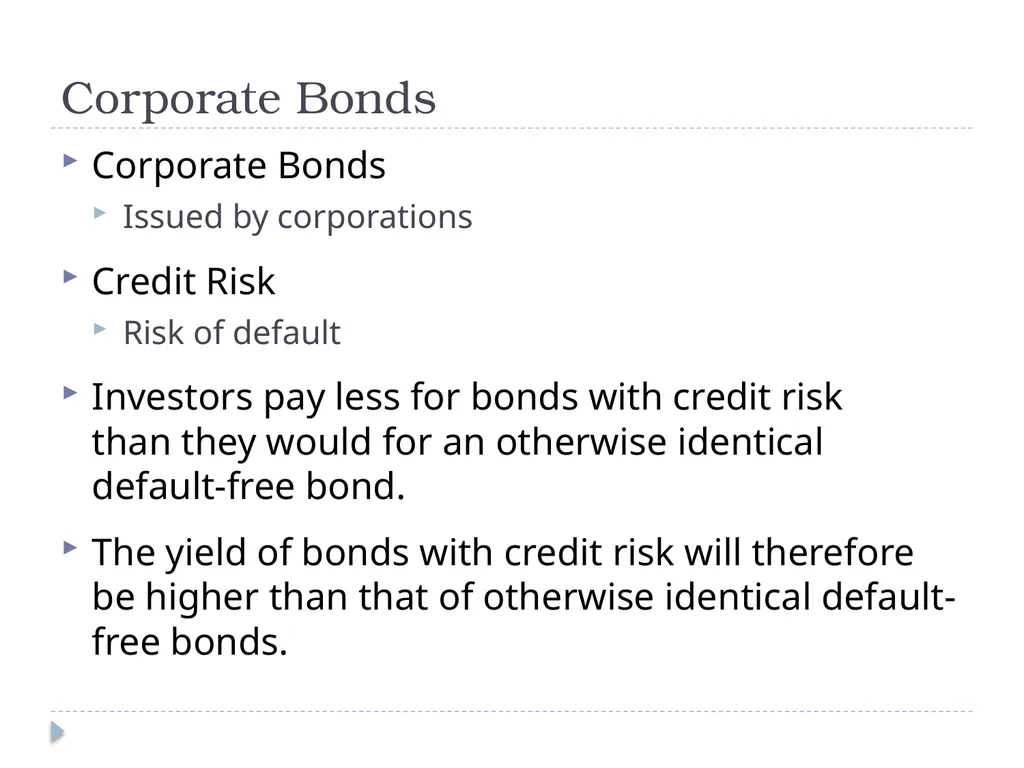 Valuing Bonds Bond Cash Flows, Prices, and Yields - slide 28 of 34