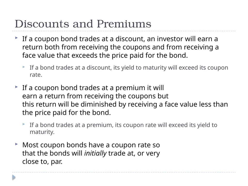 Valuing Bonds Bond Cash Flows, Prices, and Yields - slide 16 of 34
