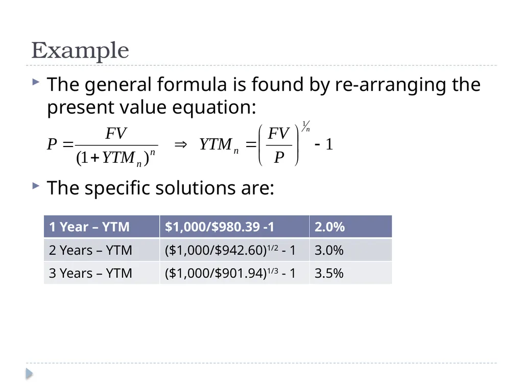Valuing Bonds Bond Cash Flows, Prices, and Yields - slide 8 of 34