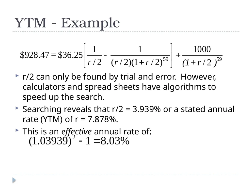 Valuing Bonds Bond Cash Flows, Prices, and Yields - slide 12 of 34