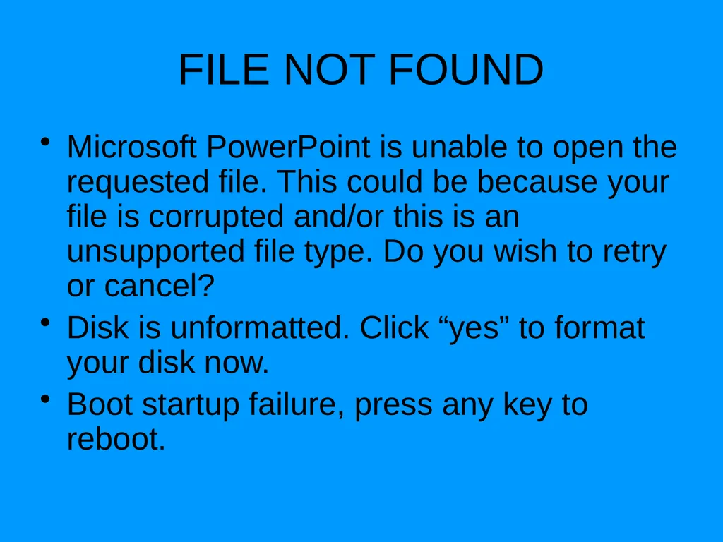 Quite Possibly The World’s Worst PowerPoint - slide 12 of 15