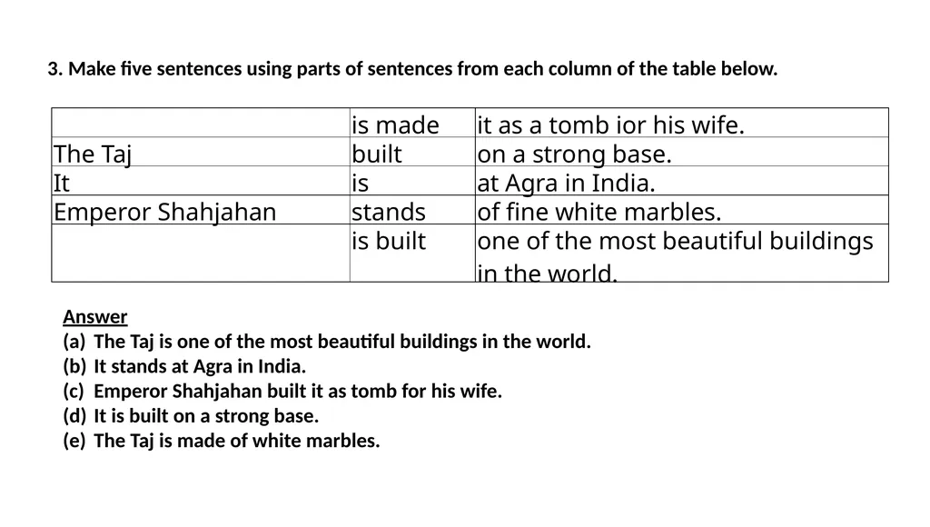 1. Fill in the blanks with the words from the - slide 3 of 12