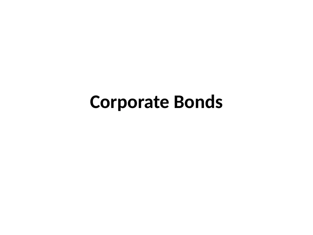 Bond Valuation Chapter 8 outline Terminology The - slide 19 of 29