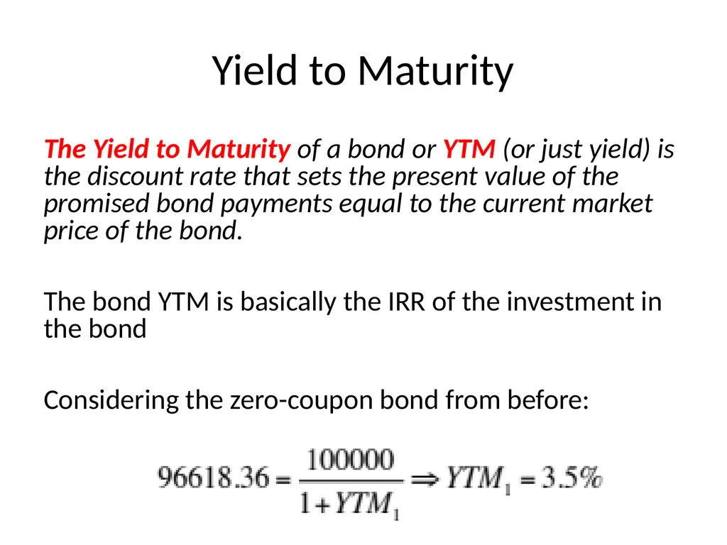 Bond Valuation Chapter 8 outline Terminology The - slide 10 of 29