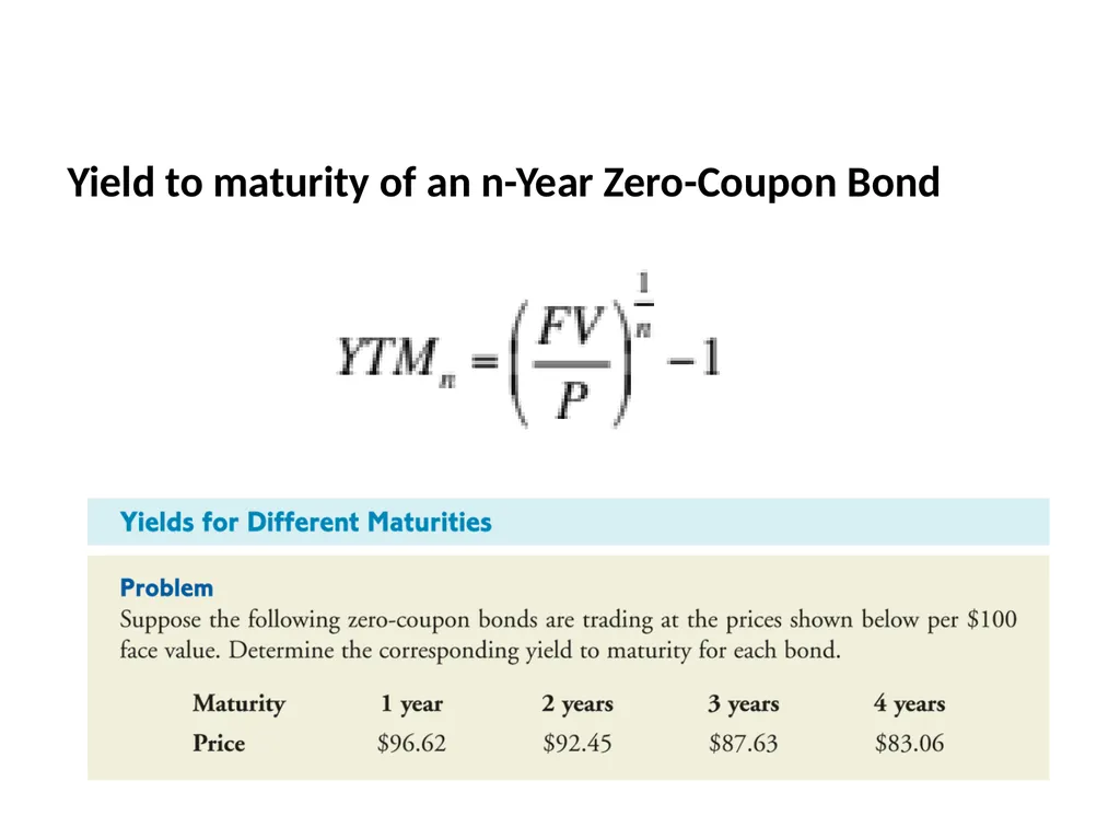 Bond Valuation Chapter 8 outline Terminology The - slide 12 of 29