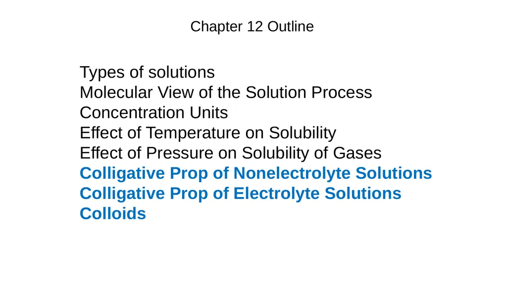 1 Remaining sections: colligative properties - slide 34 of 34