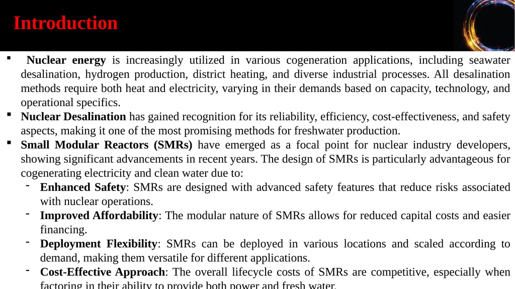 Comparison between Small Modular Reactors and - slide 4 of 31