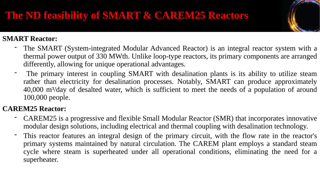 Comparison between Small Modular Reactors and - slide 23 of 31
