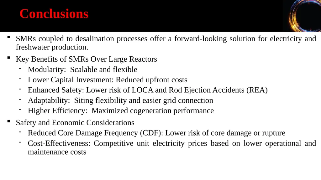 Comparison between Small Modular Reactors and - slide 29 of 31