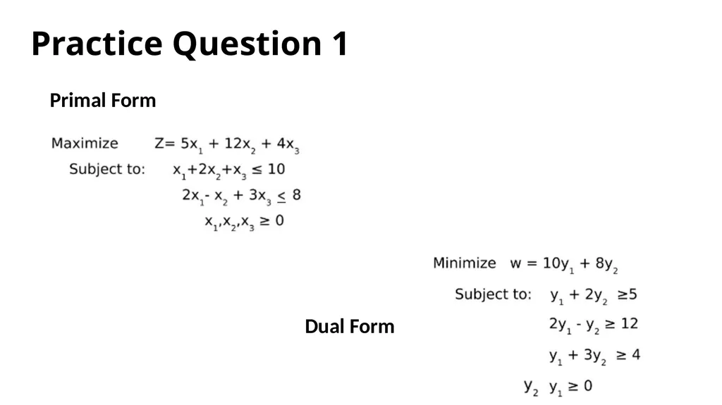 The Dual of the Linear Programing Problem The - slide 24 of 29