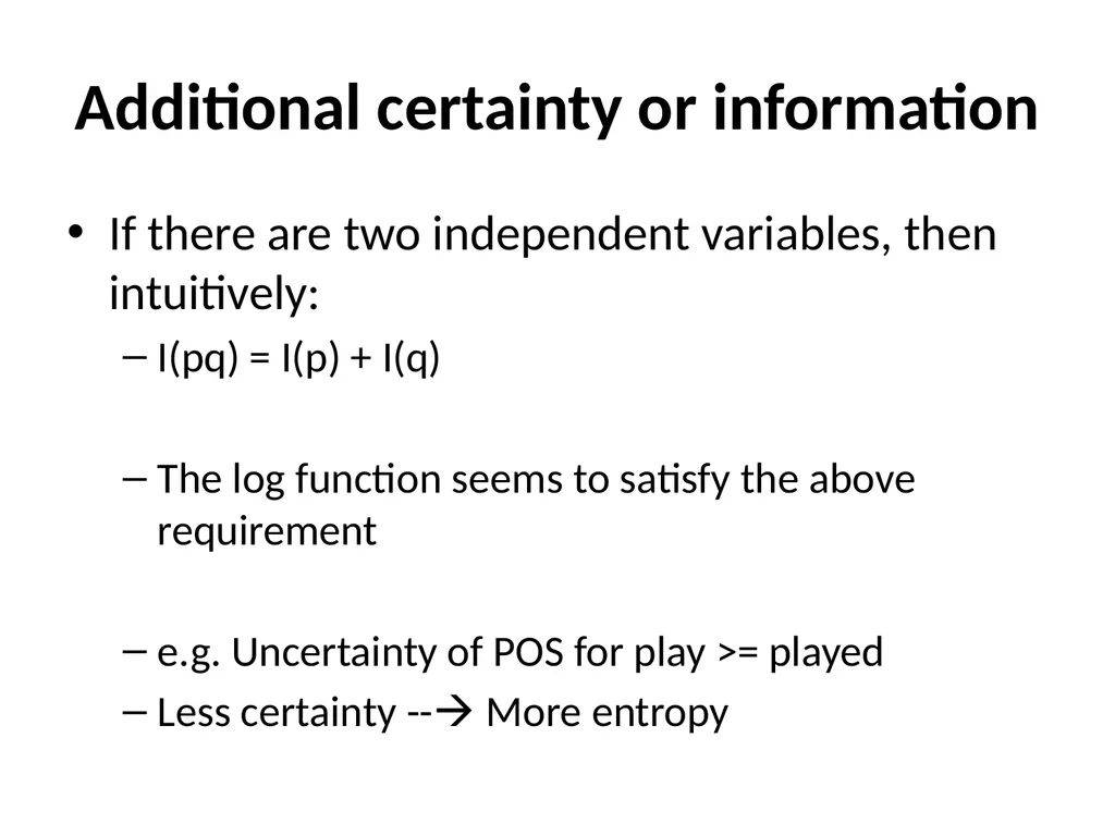 Maximum Likelihood-Maximum Entropy Duality: - slide 79 of 102