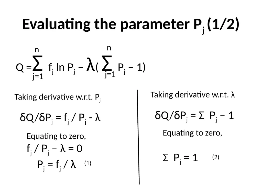 Maximum Likelihood-Maximum Entropy Duality: - slide 28 of 102