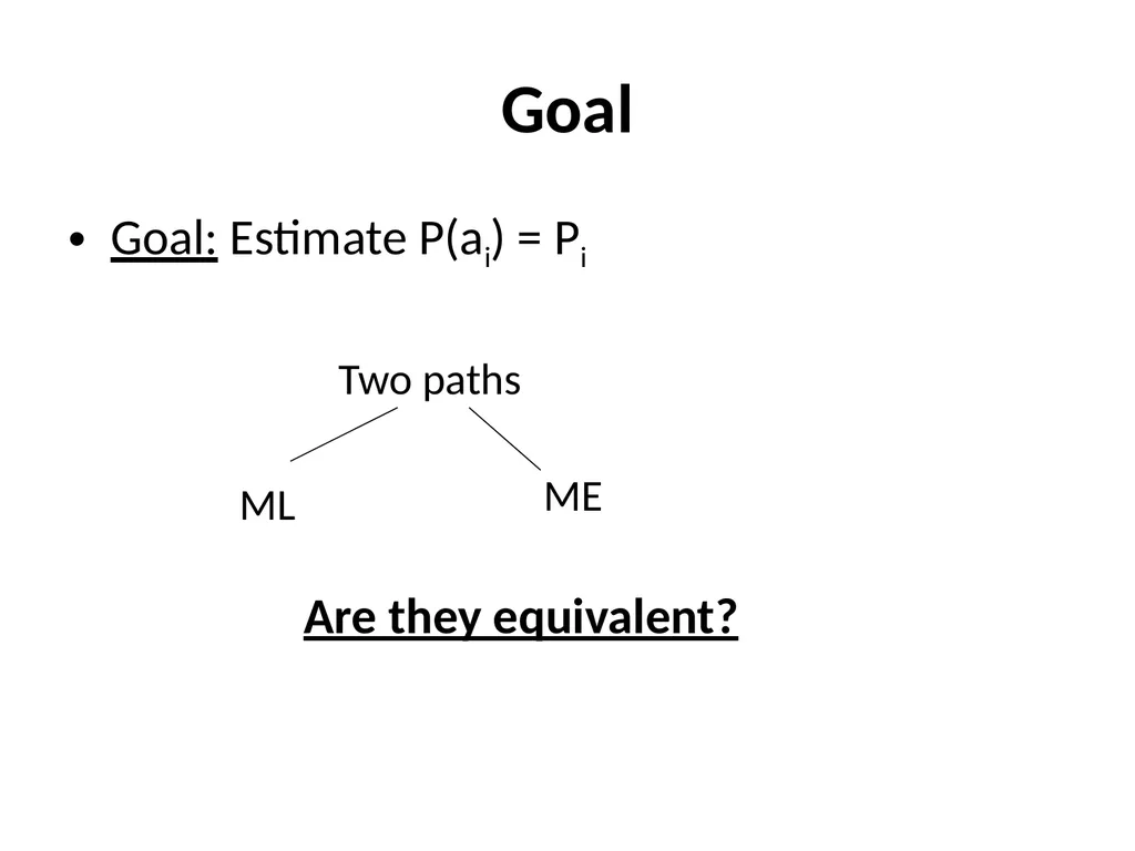 Maximum Likelihood-Maximum Entropy Duality: - slide 4 of 102