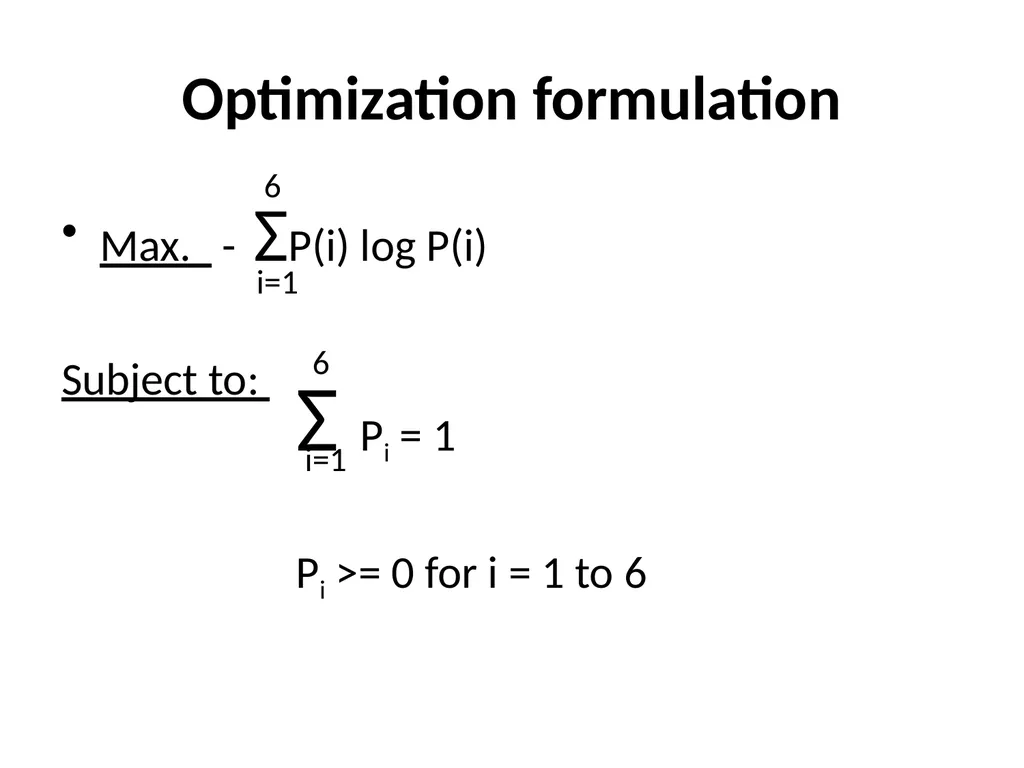Maximum Likelihood-Maximum Entropy Duality: - slide 12 of 102