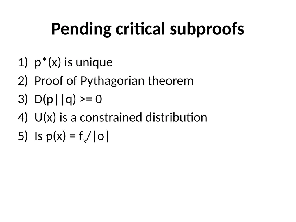 Maximum Likelihood-Maximum Entropy Duality: - slide 102 of 102