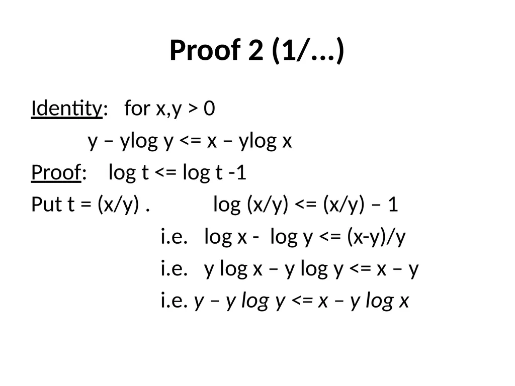 Maximum Likelihood-Maximum Entropy Duality: - slide 46 of 102