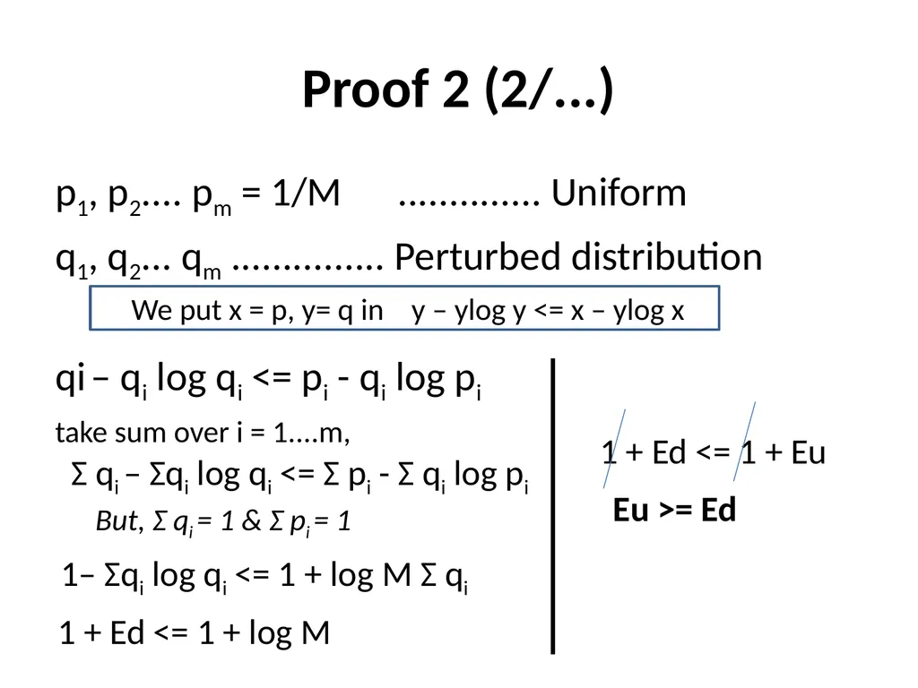 Maximum Likelihood-Maximum Entropy Duality: - slide 47 of 102