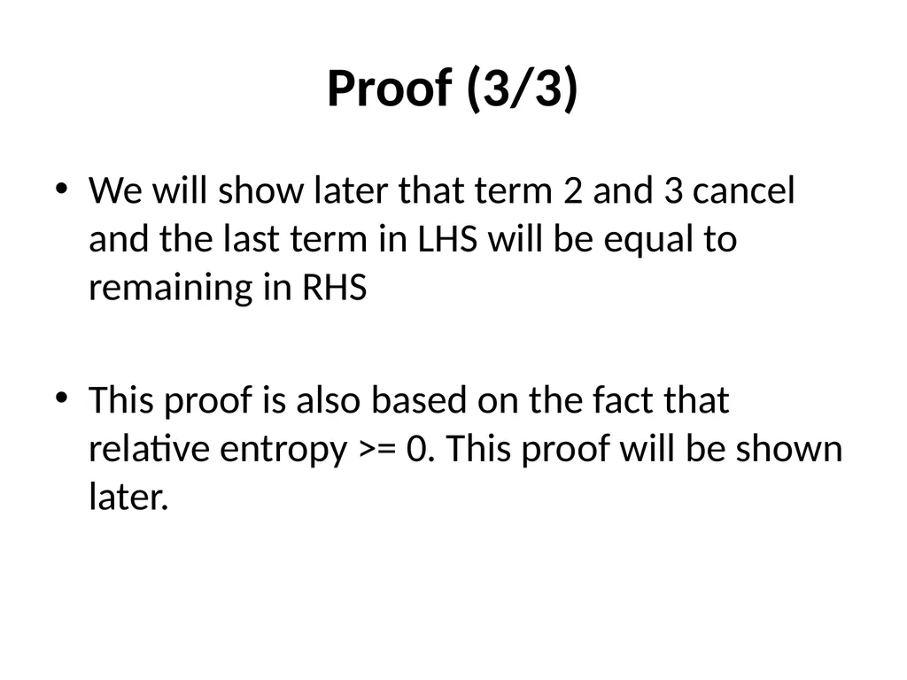 Maximum Likelihood-Maximum Entropy Duality: - slide 96 of 102