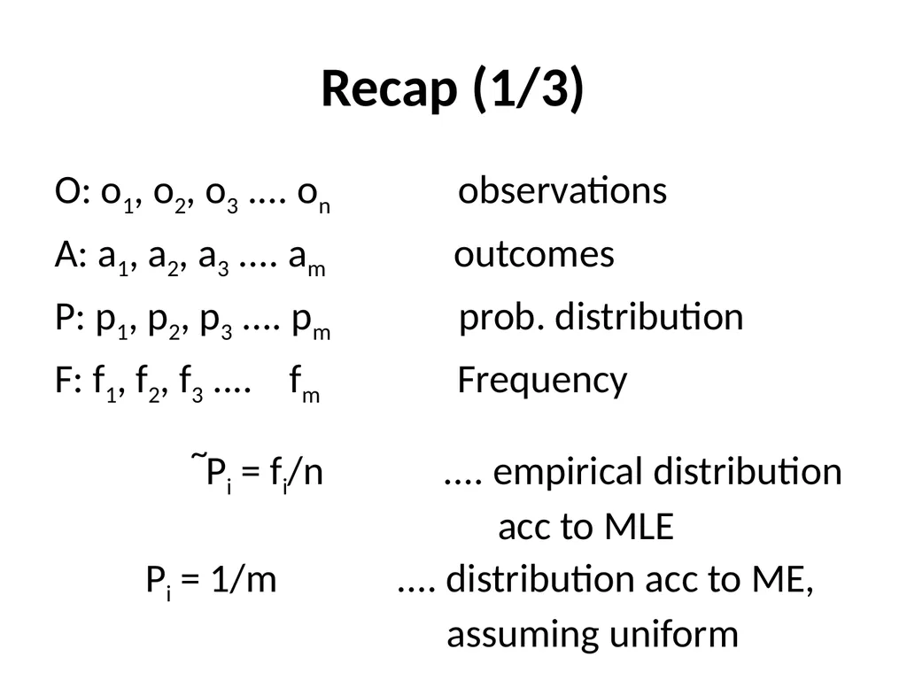 Maximum Likelihood-Maximum Entropy Duality: - slide 74 of 102