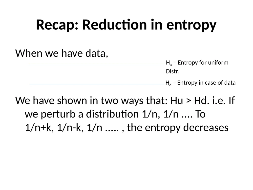 Maximum Likelihood-Maximum Entropy Duality: - slide 65 of 102