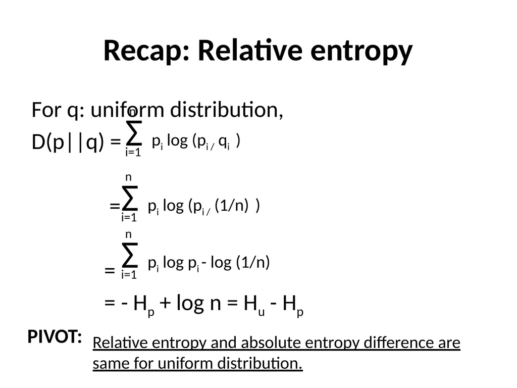 Maximum Likelihood-Maximum Entropy Duality: - slide 67 of 102