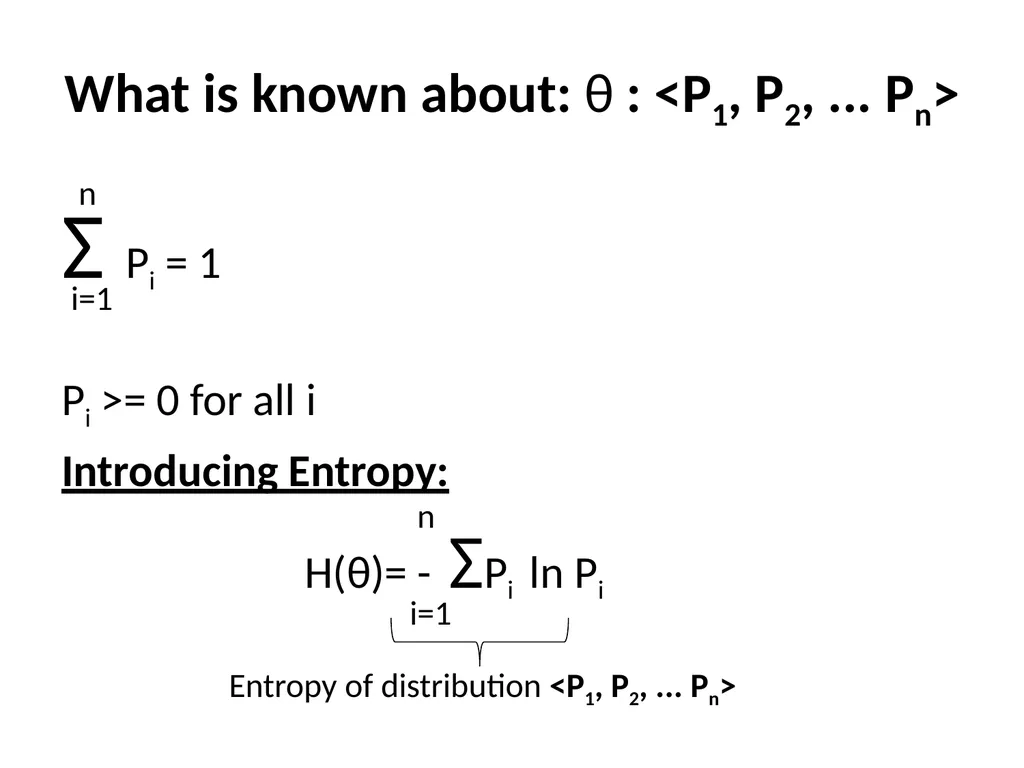 Maximum Likelihood-Maximum Entropy Duality: - slide 8 of 102