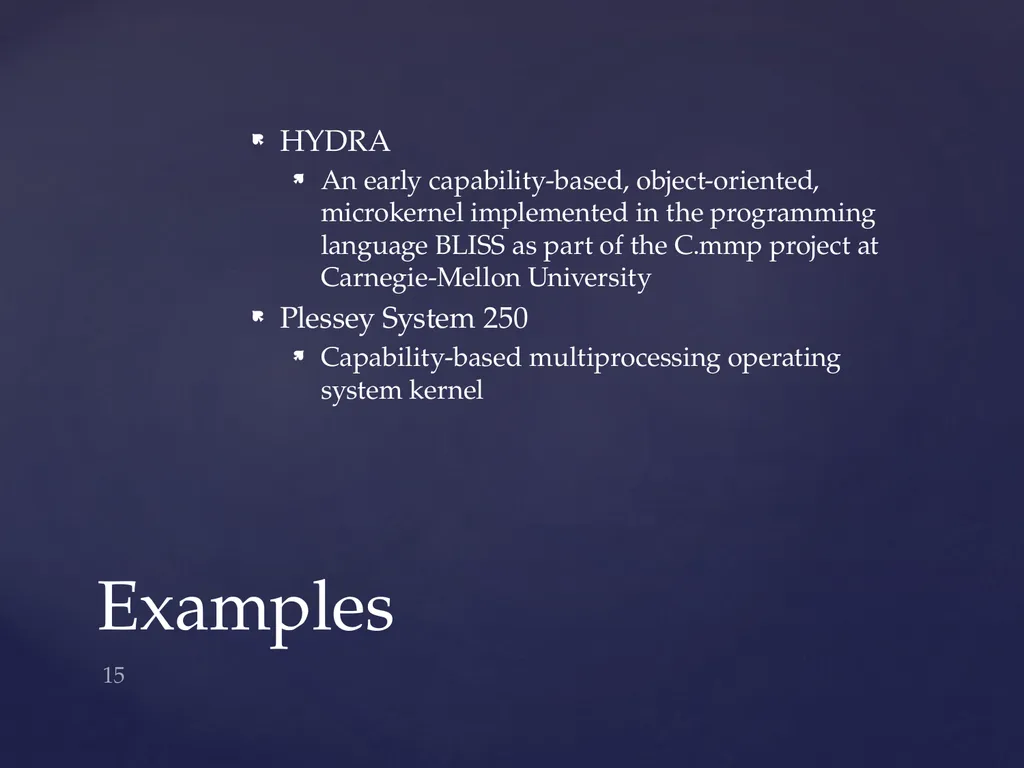 On the Duality of Operating System Structures 1 - slide 15 of 25