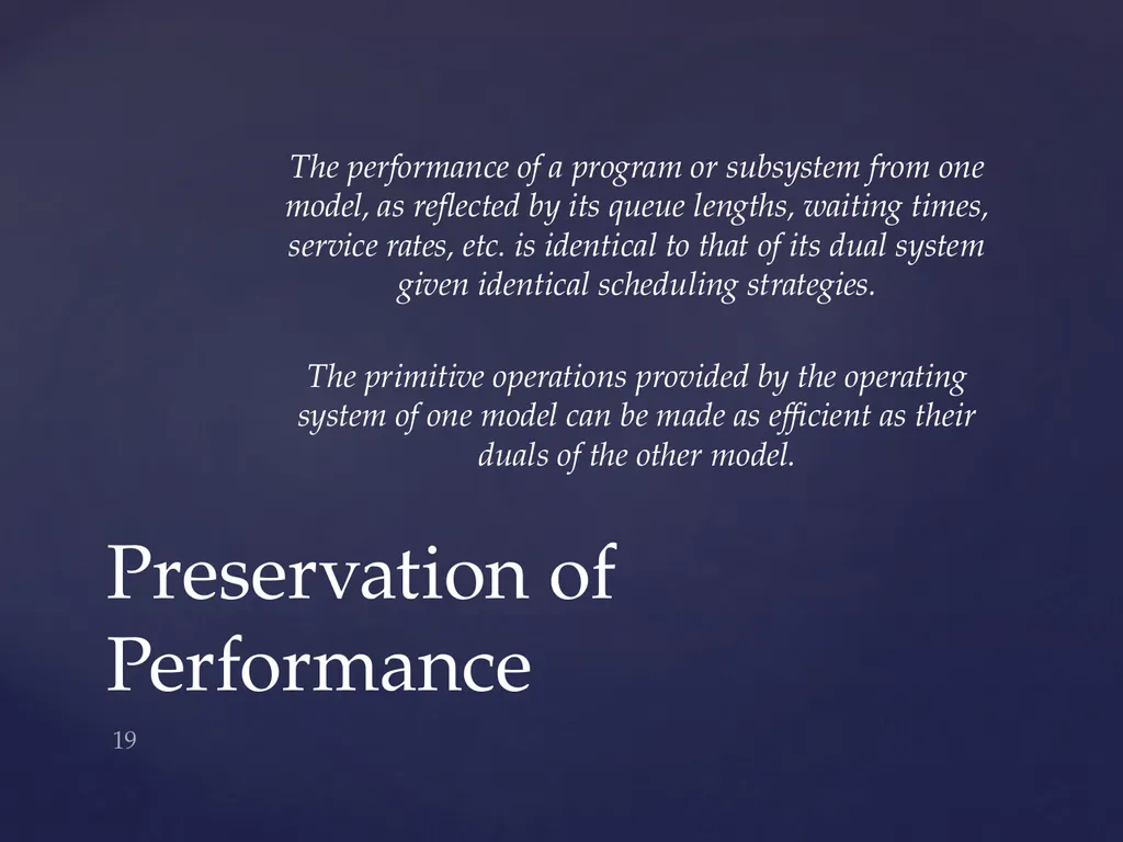 On the Duality of Operating System Structures 1 - slide 19 of 25