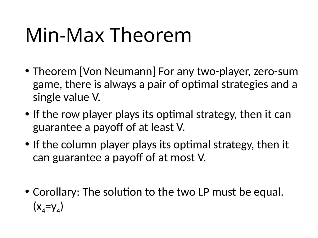 Lecture 16 Linear Program Duality Duality - slide 11 of 13