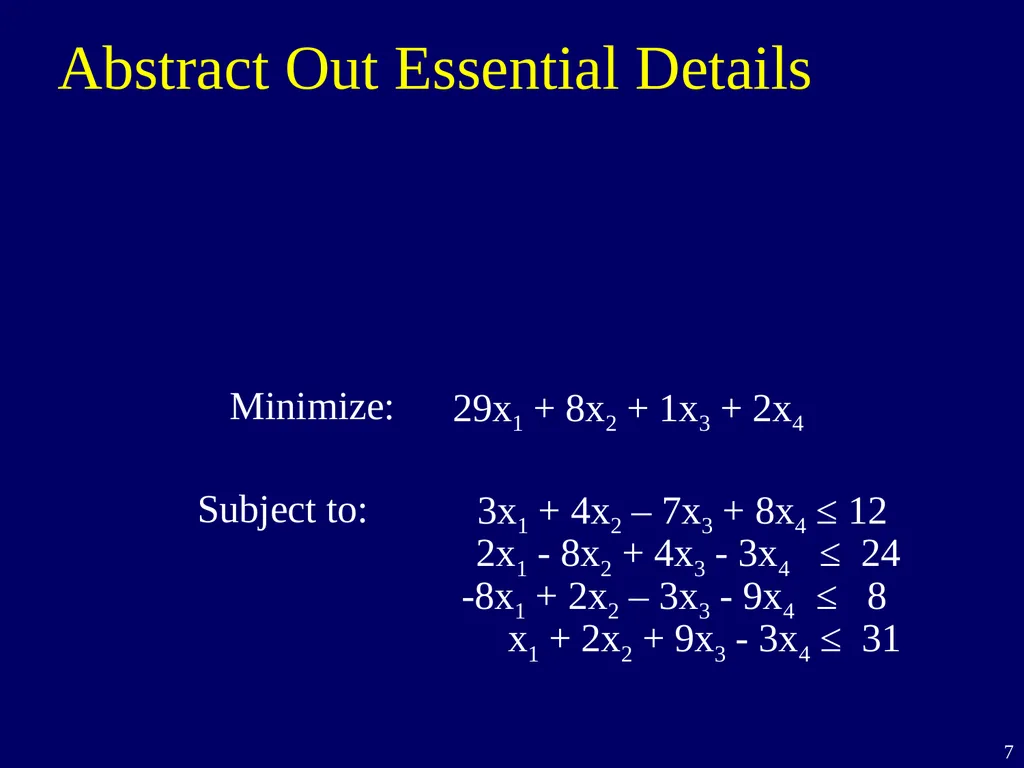 Linear Programming Jeff Edmonds York University - slide 7 of 91