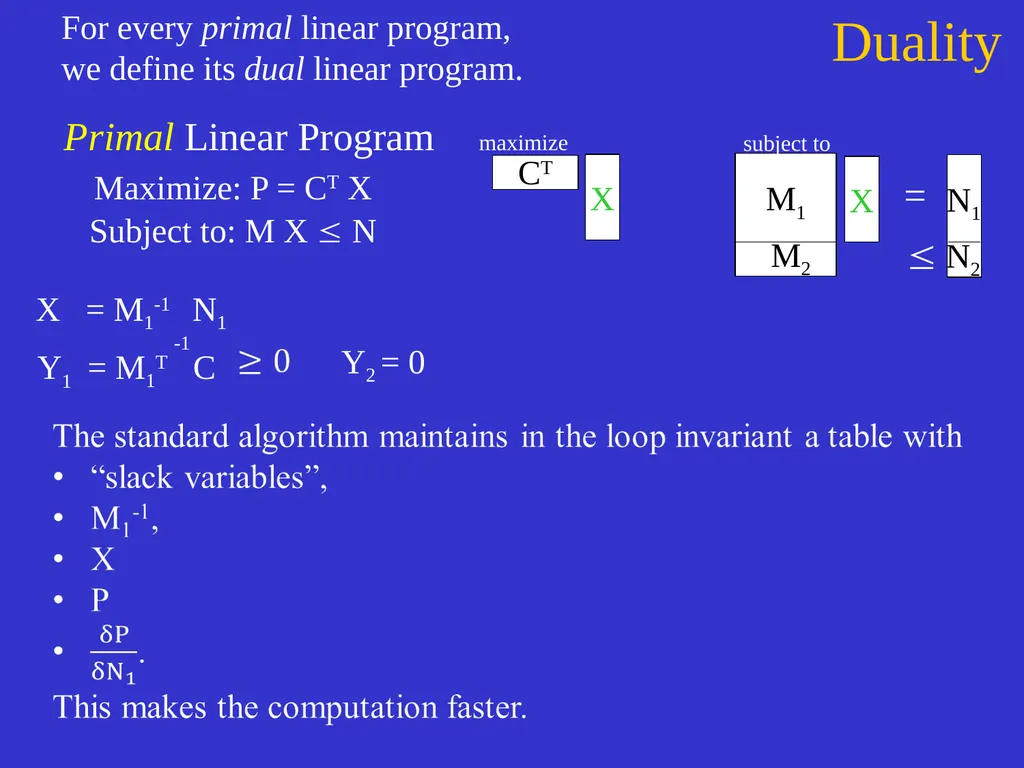 Linear Programming Jeff Edmonds York University - slide 85 of 91