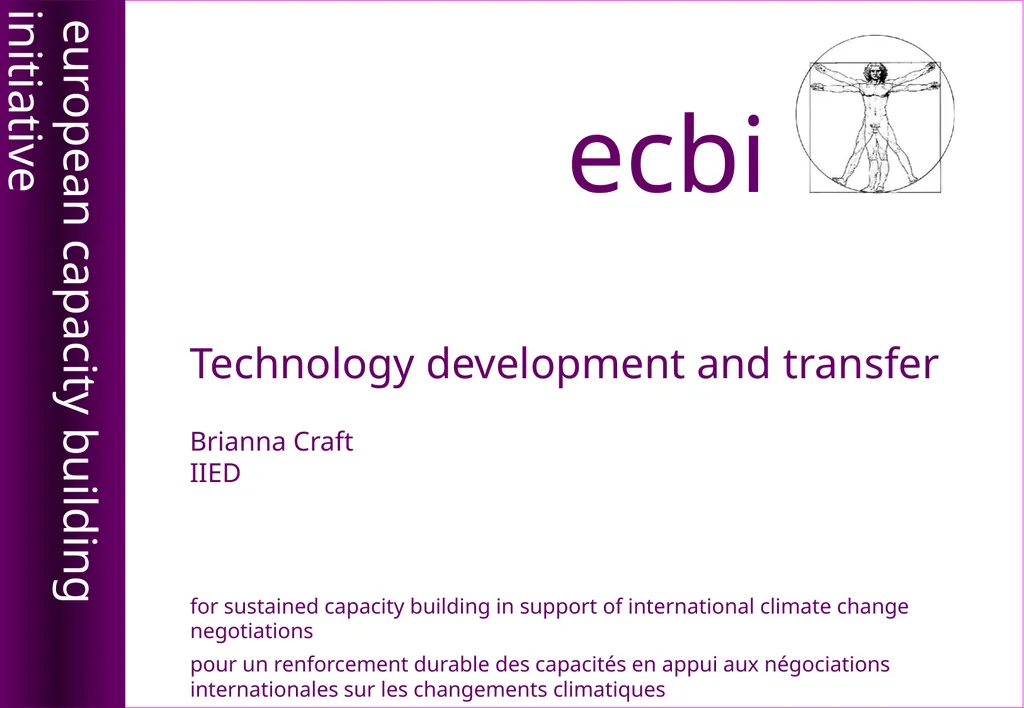 Technology development and transfer Brianna Craft