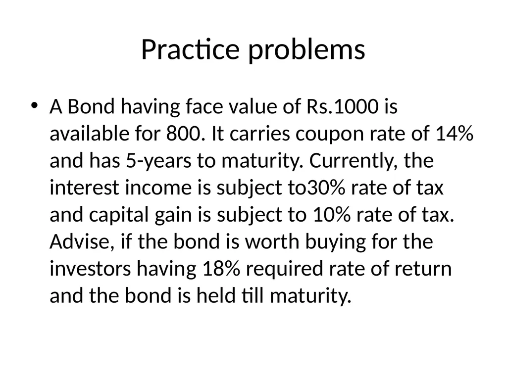 UNIT-2 Fixed Income Securities UNIT-2 Basics of - slide 32 of 54