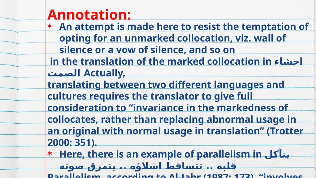 Annotating Semantic Issues Presented by: Halla - slide 6 of 14