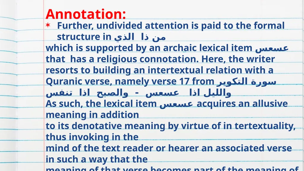 Annotating Semantic Issues Presented by: Halla - slide 8 of 14