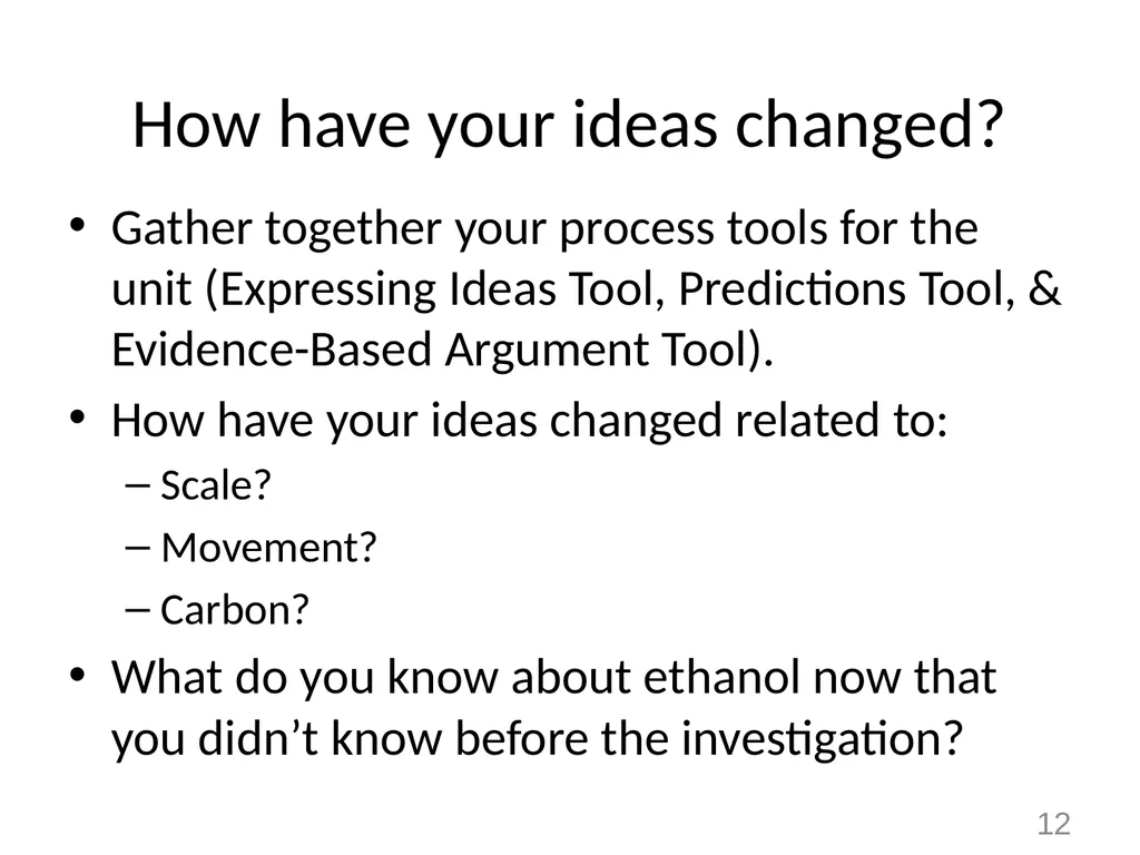 Systems and Scale Unit Activity 5.2: Explaining - slide 12 of 13