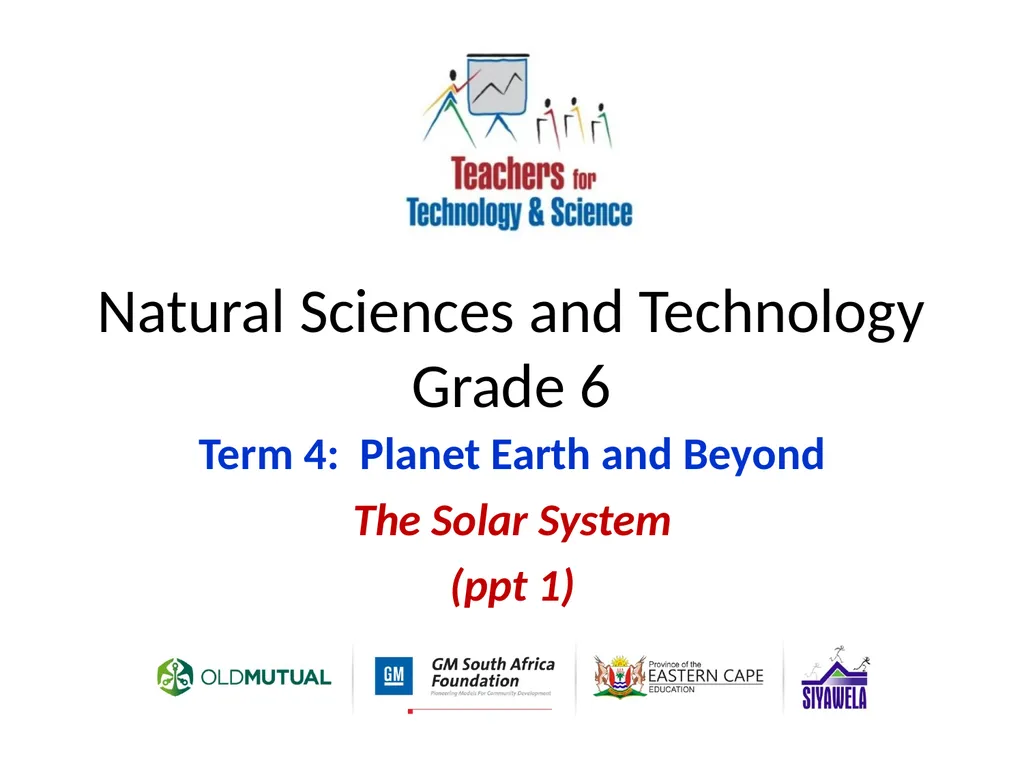 Natural Sciences and Technology Grade 6 Term 4:
