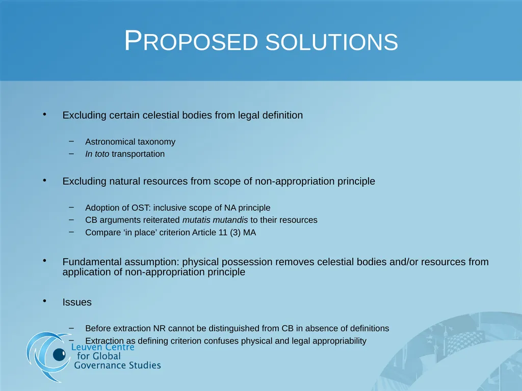A workable exploitation of ‘celestial bodies’: key - slide 3 of 6