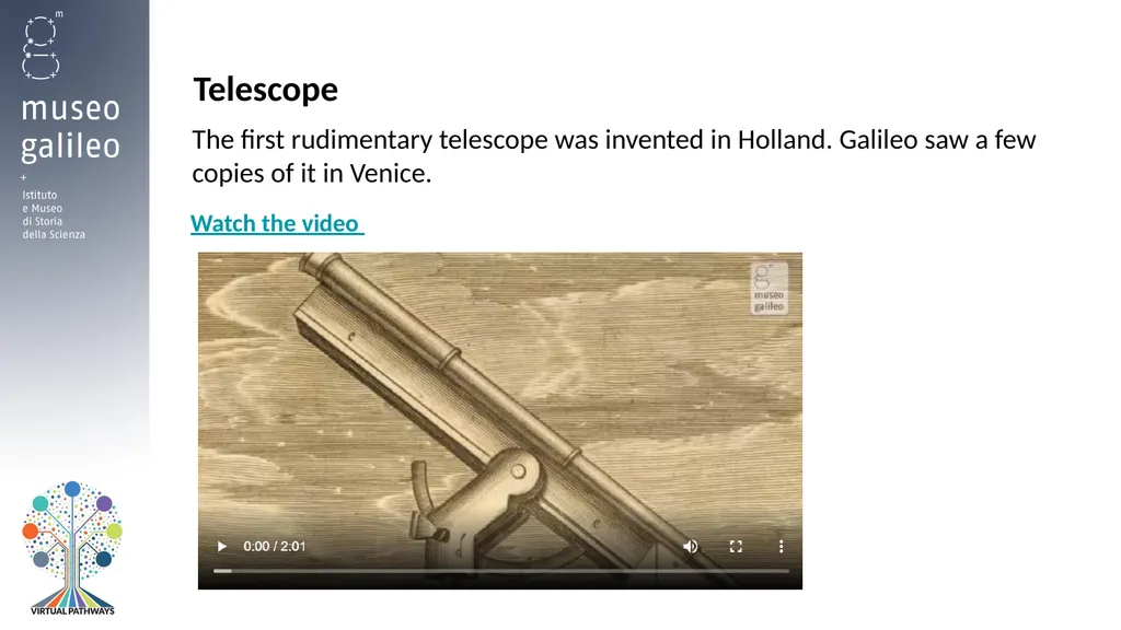 Galileo’s New World Post-visit In-depth materials - slide 8 of 12