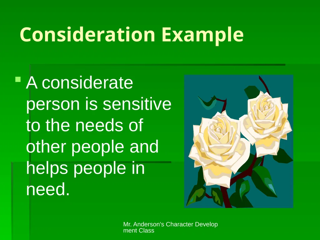 Mr. Anderson's Character Development Class - slide 10 of 15