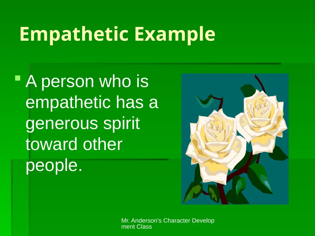 Mr. Anderson's Character Development Class - slide 7 of 15