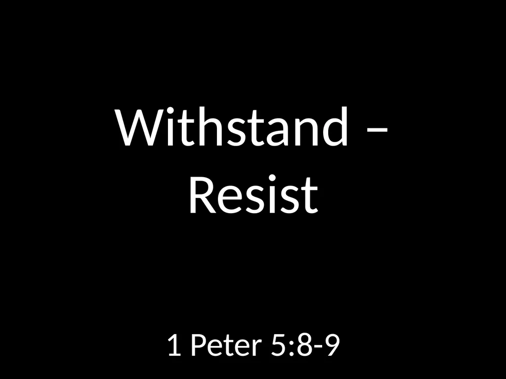 GOD GOD Dealing with Temptation 1 Corinthians - slide 15 of 23